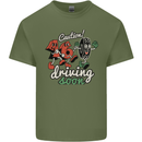 Driving Soon New Driver 16th Birthday Learner Mens Cotton T-Shirt Tee Top Military Green