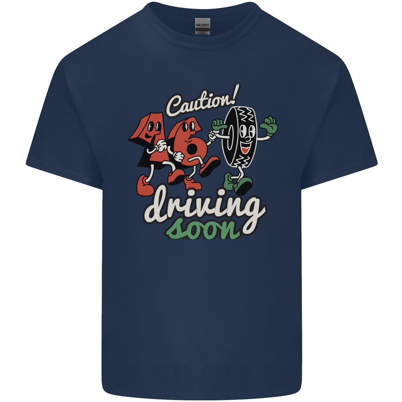 Driving Soon New Driver 16th Birthday Learner Mens Cotton T-Shirt Tee Top Navy Blue