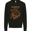 Drop a Gear Disappear Motorcycles Biker Motorbike Mens Sweatshirt Jumper Black