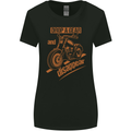 Drop a Gear Disappear Motorcycles Biker Motorbike Womens Wider Cut T-Shirt Black