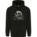 Drowning Skull Im Fine Childrens Kids Hoodie Black