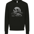 Drowning Skull Im Fine Kids Sweatshirt Jumper Black