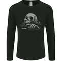 Drowning Skull Im Fine Mens Long Sleeve T-Shirt Black