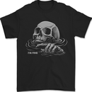 Drowning Skull Im Fine Mens T-Shirt 100% Cotton Black