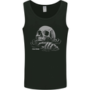 Drowning Skull Im Fine Mens Vest Tank Top Black