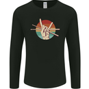 Drum Salute Drummer Drumming Mens Long Sleeve T-Shirt Black