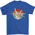 Drum Salute Drummer Drumming Mens T-Shirt 100% Cotton Royal Blue