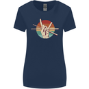 Drum Salute Drummer Drumming Womens Wider Cut T-Shirt Navy Blue