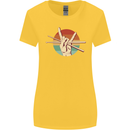 Drum Salute Drummer Drumming Womens Wider Cut T-Shirt Yellow