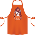 Drummer Count to 4 Funny Drumming Drum Cotton Apron 100% Organic Orange