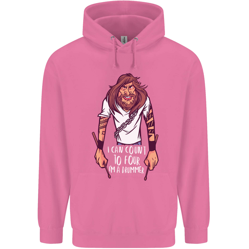 Drummer Count to 4 Funny Drumming Drum Mens 80% Cotton Hoodie Azelea