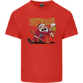 Drunk Santa Funny Christmas Alcohol Beer Xmas Mens Cotton T-Shirt Tee Top Red