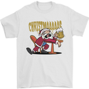 Drunk Santa Funny Christmas Alcohol Beer Xmas Mens T-Shirt 100% Cotton White