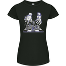 Dungeons RPG Board Game Womens Petite Cut T-Shirt Black