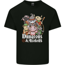 Dungeons & Axolotl Role Play Games RPG Mens Cotton T-Shirt Tee Top Black