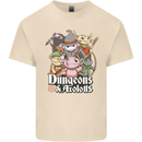 Dungeons & Axolotl Role Play Games RPG Mens Cotton T-Shirt Tee Top Natural