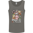 Dungeons & Axolotl Role Play Games RPG Mens Vest Tank Top Charcoal