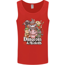 Dungeons & Axolotl Role Play Games RPG Mens Vest Tank Top Red