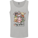 Dungeons & Axolotl Role Play Games RPG Mens Vest Tank Top Sports Grey