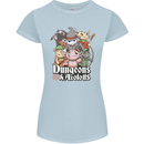 Dungeons & Axolotl Role Play Games RPG Womens Petite Cut T-Shirt Light Blue