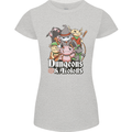 Dungeons & Axolotl Role Play Games RPG Womens Petite Cut T-Shirt Sports Grey