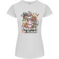 Dungeons & Axolotl Role Play Games RPG Womens Petite Cut T-Shirt White