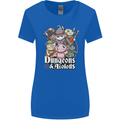 Dungeons & Axolotl Role Play Games RPG Womens Wider Cut T-Shirt Royal Blue