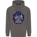 Dungeons & Bunnies Role Play Games RPG Mens 80% Cotton Hoodie Charcoal