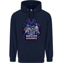 Dungeons & Bunnies Role Play Games RPG Mens 80% Cotton Hoodie Navy Blue