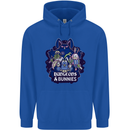 Dungeons & Bunnies Role Play Games RPG Mens 80% Cotton Hoodie Royal Blue