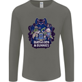 Dungeons & Bunnies Role Play Games RPG Mens Long Sleeve T-Shirt Charcoal
