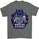 Dungeons & Bunnies Role Play Games RPG Mens T-Shirt 100% Cotton Charcoal