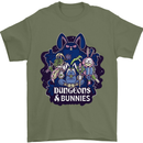 Dungeons & Bunnies Role Play Games RPG Mens T-Shirt 100% Cotton Military Green