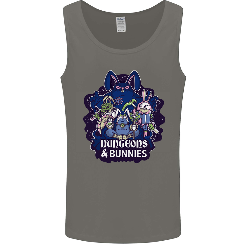 Dungeons & Bunnies Role Play Games RPG Mens Vest Tank Top Charcoal