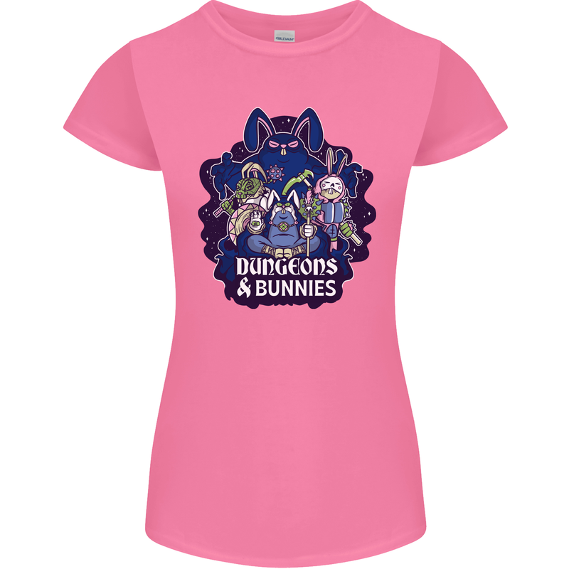 Dungeons & Bunnies Role Play Games RPG Womens Petite Cut T-Shirt Azalea