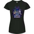 Dungeons & Bunnies Role Play Games RPG Womens Petite Cut T-Shirt Black