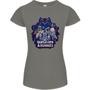Dungeons & Bunnies Role Play Games RPG Womens Petite Cut T-Shirt Charcoal