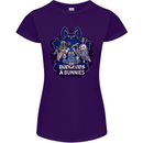 Dungeons & Bunnies Role Play Games RPG Womens Petite Cut T-Shirt Purple