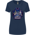 Dungeons & Bunnies Role Play Games RPG Womens Wider Cut T-Shirt Navy Blue