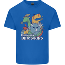 Dungeons & Dinosaurs Funny T-Rex Mens Cotton T-Shirt Tee Top Royal Blue