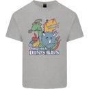Dungeons & Dinosaurs Funny T-Rex Mens Cotton T-Shirt Tee Top Sports Grey
