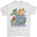 Dungeons & Dinosaurs Funny T-Rex Mens T-Shirt 100% Cotton White