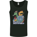 Dungeons & Dinosaurs Funny T-Rex Mens Vest Tank Top Black