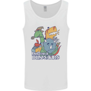 Dungeons & Dinosaurs Funny T-Rex Mens Vest Tank Top White