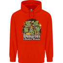 Dungeons & Dragons Role Play Games RPG Mens 80% Cotton Hoodie Bright Red