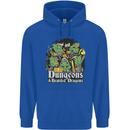 Dungeons & Dragons Role Play Games RPG Mens 80% Cotton Hoodie Royal Blue