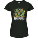 Dungeons & Dragons Role Play Games RPG Womens Petite Cut T-Shirt Black