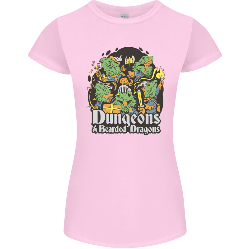 Dungeons & Dragons Role Play Games RPG Womens Petite Cut T-Shirt Light Pink
