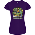 Dungeons & Dragons Role Play Games RPG Womens Petite Cut T-Shirt Purple