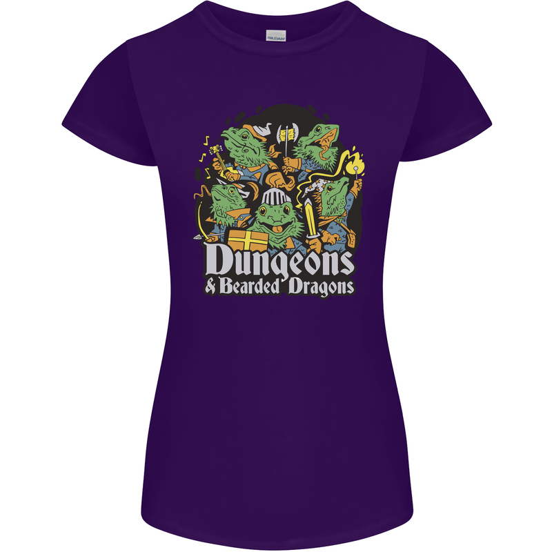 Dungeons & Dragons Role Play Games RPG Womens Petite Cut T-Shirt Purple